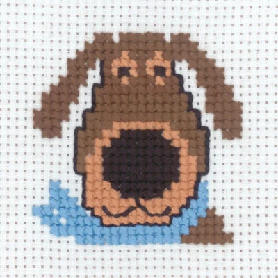 Kit de Broderie Chien 8 x 8 cm