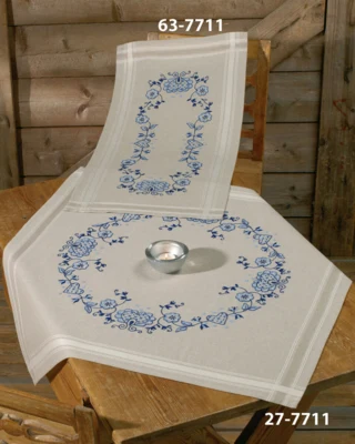 Kit de broderie Bleu 80 x 80 cm