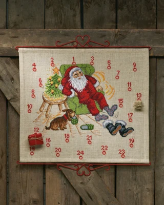 Borduurpakket Kerstman Fauteuil B 5125/58 58 x 52 cm