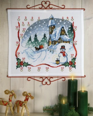 Kit de Broderie Église & Cloches 55 x 48 cm B5125/55
