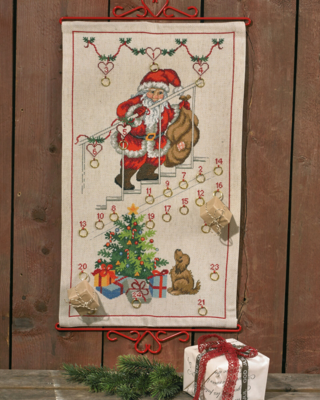 Kit de broderie Père Noël à l'escalier 5125/35 34 x 58 cm