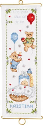 Kit de broderie Kristian baptême M/5188/14 14 x 40 cm