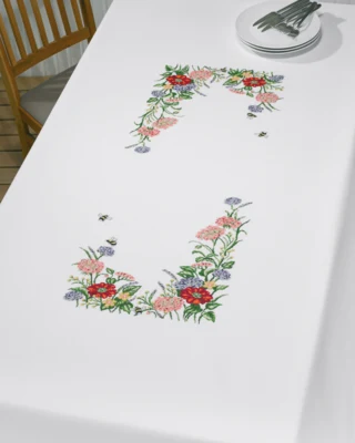 Kit de Broderie Fleurs des Champs 140 x 230 cm