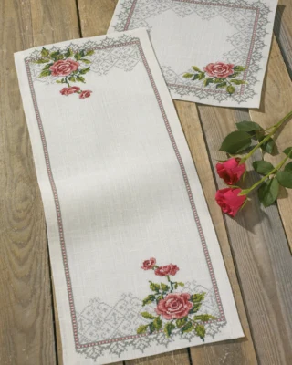 Kit de broderie Camélia 28 x 72 cm