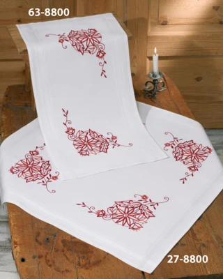 Kit de Broderie Redwork 40 x 80 cm