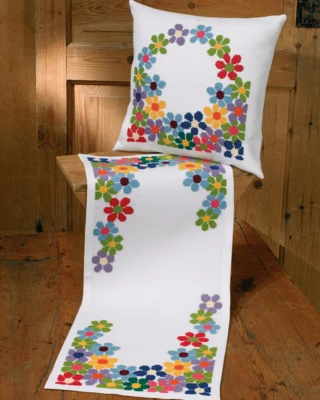 Kit de Broderie Anémones Françaises 35 x 84 cm