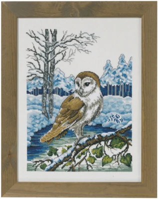 Kit de broderie Effraie R5492 31 x 41 cm