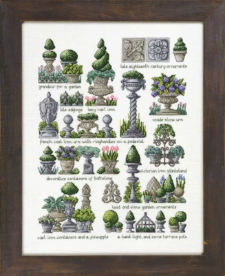 Kit de broderie Ornements de jardin 41 x 53 cm R5331