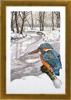 Kit de Broderie Martin-pêcheur R5350 47 x 34 cm