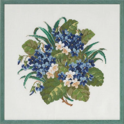 Kit de broderie Bouquet avec violettes 37 x 37 cm