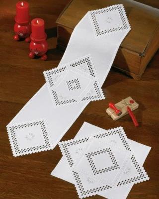 Kit de broderie Hardanger 32 x 95 cm